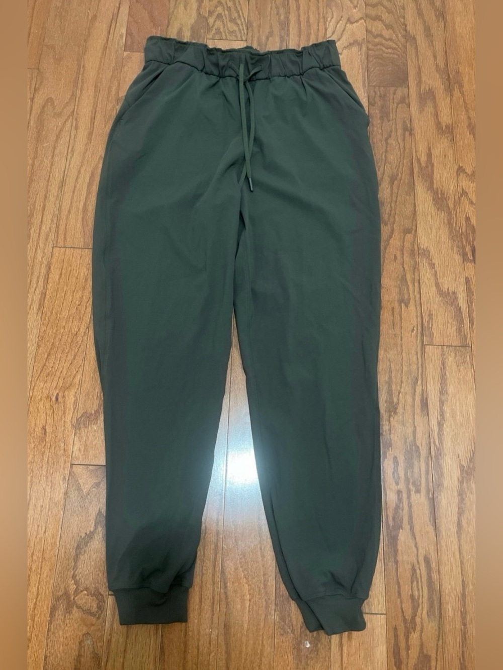 Lululemon Stretch High-Rise Jogger Pants Green Sz 8
